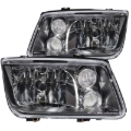 Picture of ANZO 1999-2005 Volkswagen Jetta Crystal Headlights Black w/o Bulbs