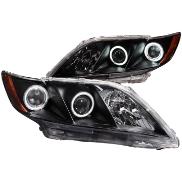 Picture of ANZO 2007-2009 Toyota Camry Projector Headlights w/ Halo Black