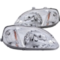 Picture of ANZO 1999-2000 Honda Civic Crystal Headlights Chrome