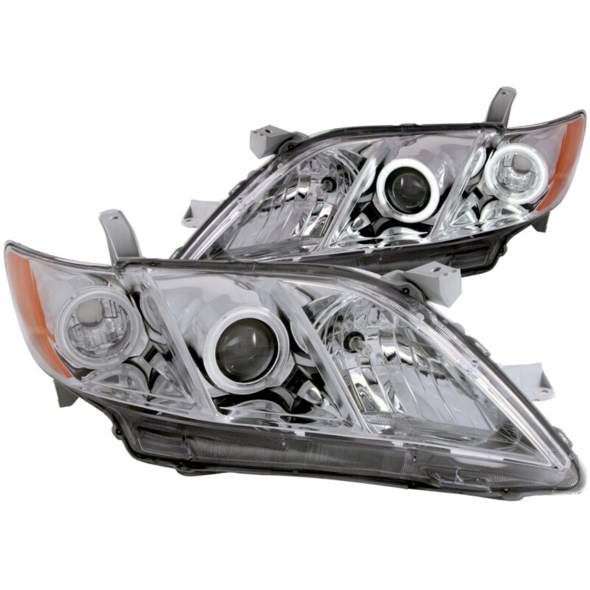 Picture of ANZO 2007-2009 Toyota Camry Projector Headlights w/ Halo Chrome