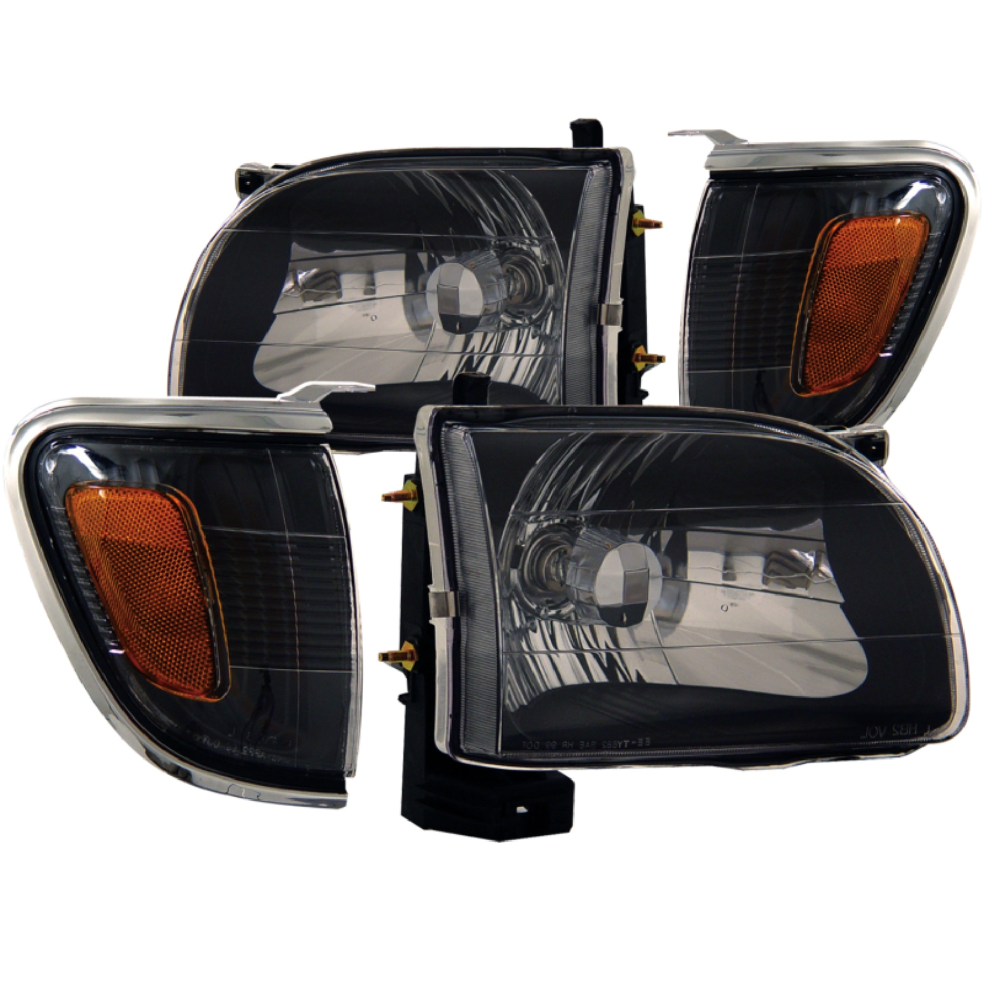 Picture of ANZO 2001-2004 Toyota Tacoma Crystal Headlights Black