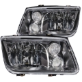 Picture of ANZO 1999-2005 Volkswagen Jetta Crystal Headlights Black w/o Bulbs
