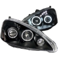 Picture of ANZO 2005-2006 Acura RSX Projector Headlights w/ Halo Black