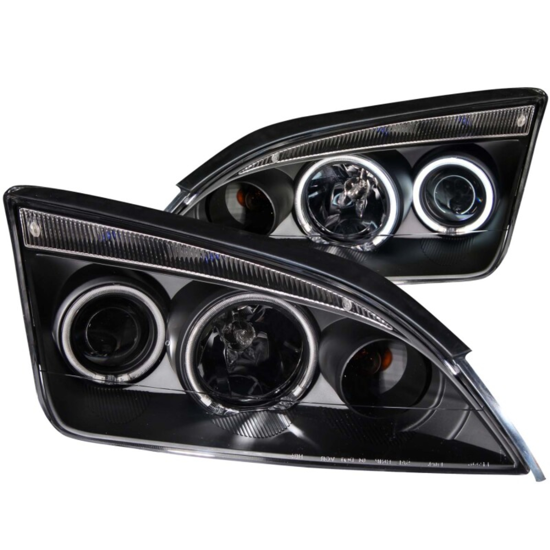 Picture of ANZO 2005-2007 Ford Focus Projector Headlights w/ Halo Black