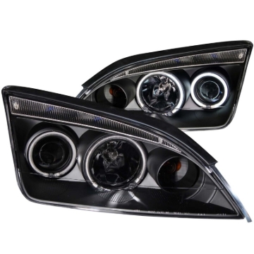 Picture of ANZO 2005-2007 Ford Focus Projector Headlights w/ Halo Black
