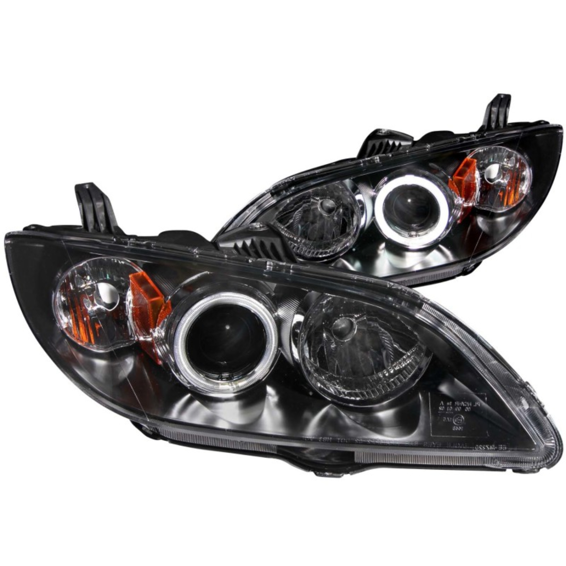 Picture of ANZO 2004-2008 Mazda 3 Projector Headlights w/ Halo Black (CCFL)