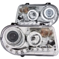 Picture of ANZO 2005-2010 Chrysler 300C Projector Headlights w/ Halo Chrome (CCFL) G2