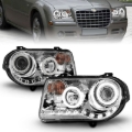Picture of ANZO 2005-2010 Chrysler 300C Projector Headlights w/ Halo Chrome (CCFL) G2
