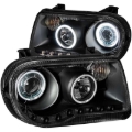 Picture of ANZO 2005-2010 Chrysler 300C Projector Headlights w/ Halo Black (CCFL) G2
