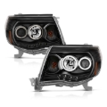 Picture of ANZO 2005-2011 Toyota Tacoma Projector Headlights w/ Halo Black