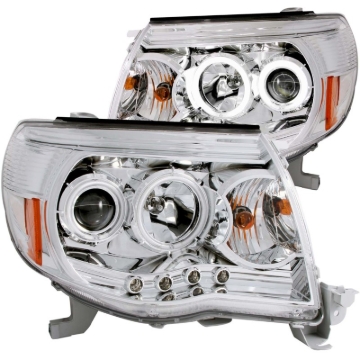Picture of ANZO 2005-2011 Toyota Tacoma Projector Headlights w/ Halos Chrome