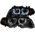 Picture of ANZO 2000-2003 BMW 3 Series E46 Projector Headlights w/ Halo Black