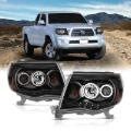 Picture of ANZO 2005-2011 Toyota Tacoma Projector Headlights w/ Halo Black