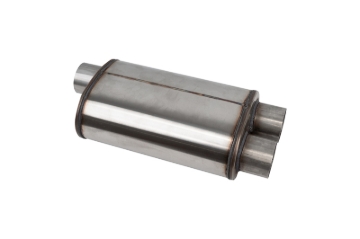 Picture of Corsa PRO-Series Tuned 304SS Muffler 3.0in Single Inlet / Dual Outlet - 19in OAL