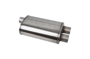 Picture of Corsa PRO-Series Tuned 304SS Muffler 2.5in Single Inlet / Dual Outlet - 19in OAL