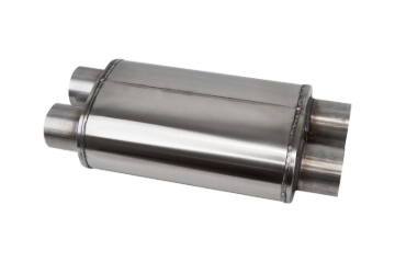Picture of Corsa Pro-Series 304SS Packed Resonator - 3.0in Dual Inlet / Dual Outlet - 19in OAL
