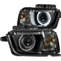 Picture of ANZO 2010-2013 Chevrolet Camaro Projector Headlights w/ Halo Black (CCFL)