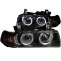 Picture of ANZO 1992-1998 BMW 3 Series E36 Projector Headlights w/ Halo Black G2 1 pc