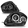 Picture of ANZO 2000-2005 Mitsubishi Eclipse Projector Headlights w/ Halo Black