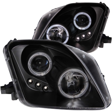 Picture of ANZO 1997-2001 Honda Prelude Projector Headlights w/ Halo Black w/ LED