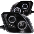 Picture of ANZO 1997-2001 Honda Prelude Projector Headlights w/ Halo Black w/ LED