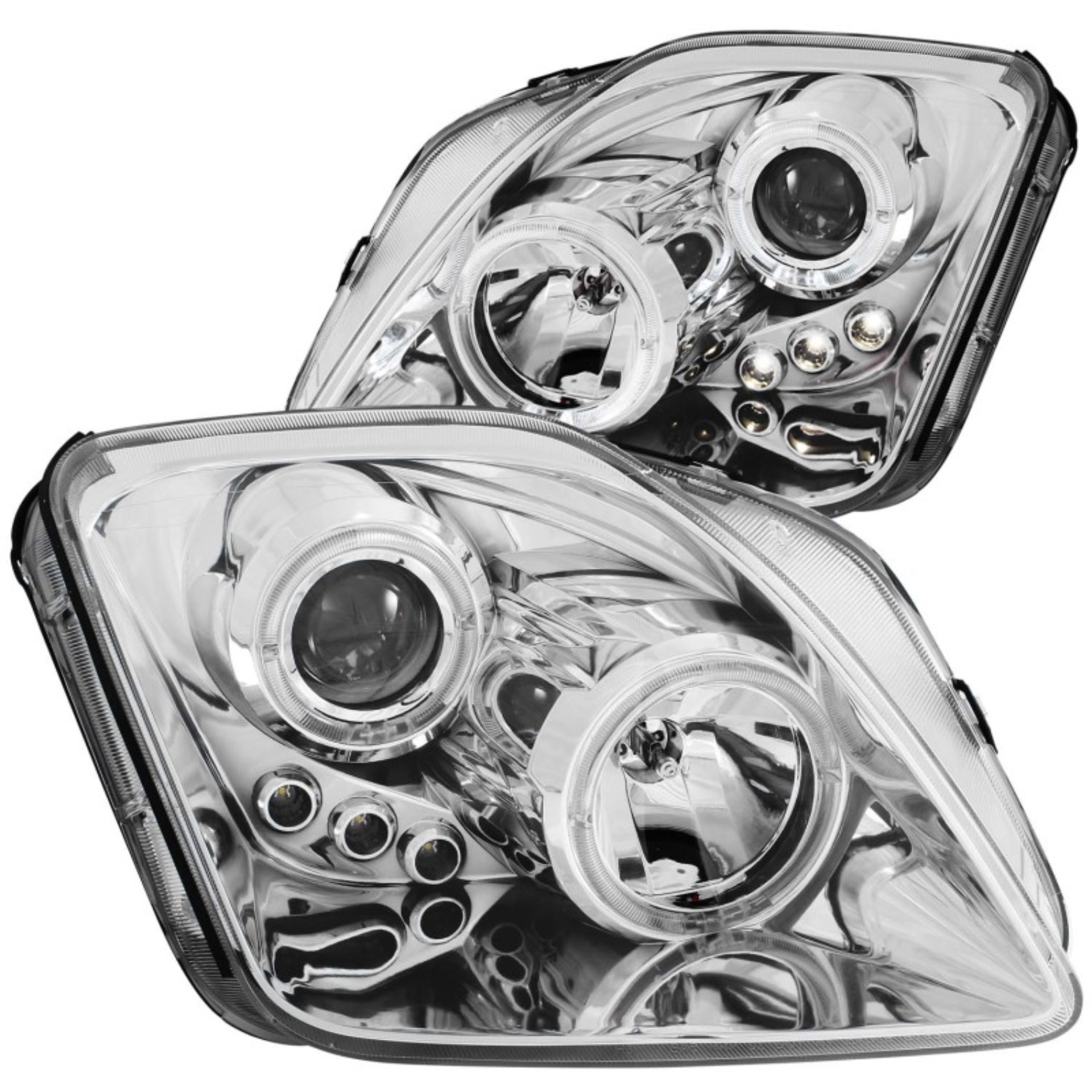Picture of ANZO 1997-2001 Honda Prelude Projector Headlights w/ Halo Chrome w/ LED