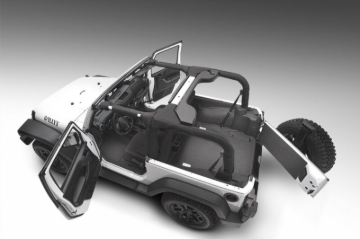 Picture of Husky Liners 11-17 Jeep Wrangler JK 2dr (Incl. Heat Shields) Guardian Impact Jeep Liner
