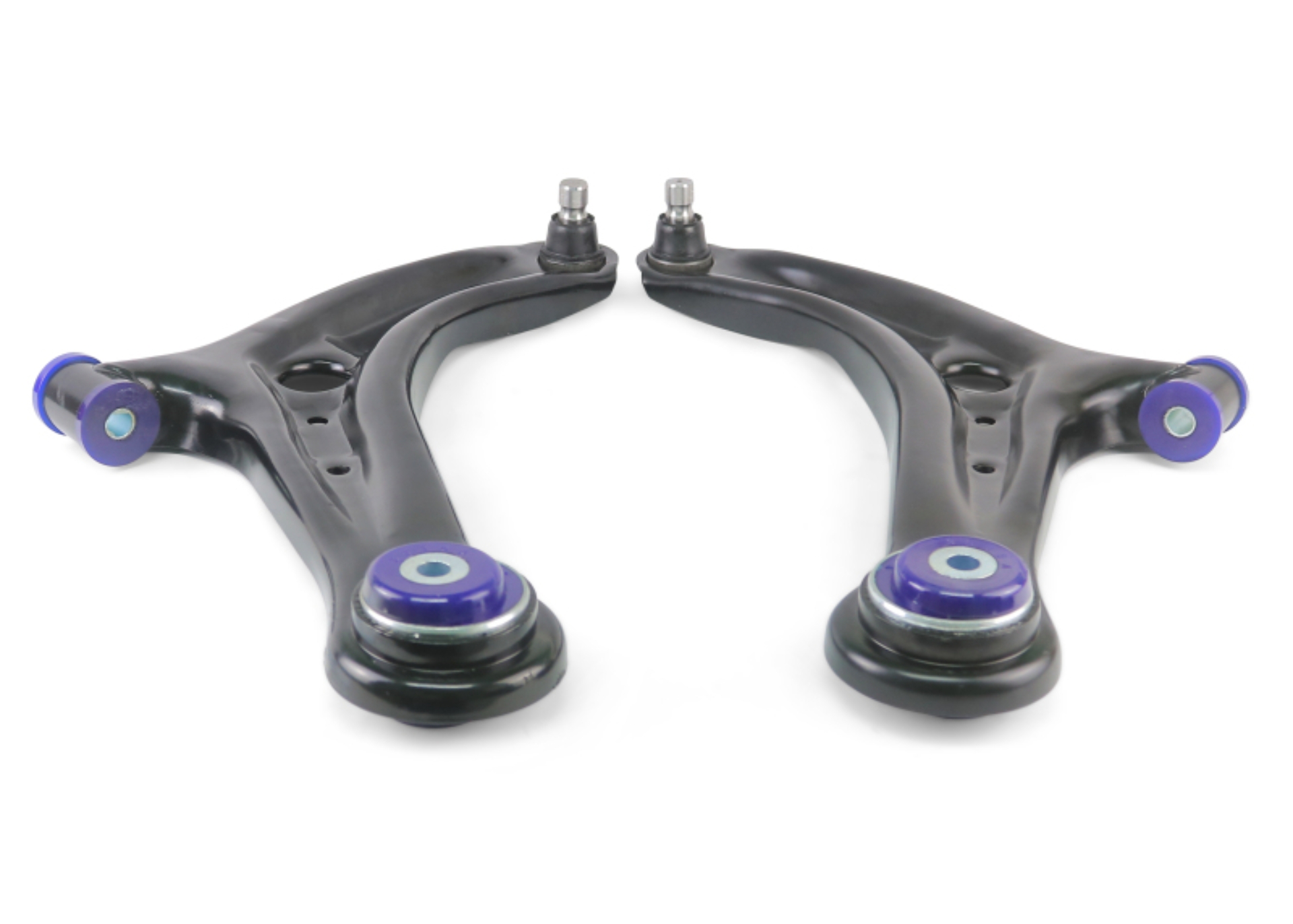 Picture of SuperPro 2011-2019 Ford Fiesta S Front Lower Control Arm Set w/ Bushings (+Caster)