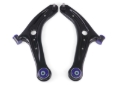 Picture of SuperPro 2011-2019 Ford Fiesta S Front Lower Control Arm Set w/ Bushings (+Caster)