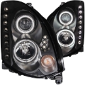 Picture of ANZO 2003-2007 Infiniti G35 Projector Headlights w/ Halo Black (CCFL) (HID Compatible)