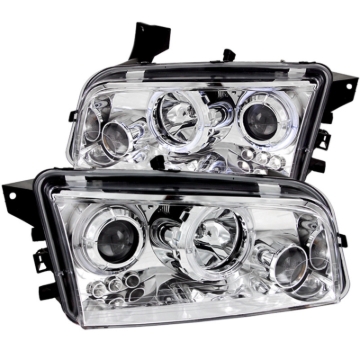 Picture of ANZO 2006-2010 Dodge Charger Projector Headlights w/ Halo Chrome
