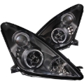 Picture of ANZO 2000-2005 Toyota Celica Projector Headlights w/ Halo Black