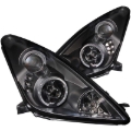 Picture of ANZO 2000-2005 Toyota Celica Projector Headlights w/ Halo Black