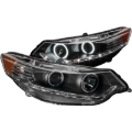 Picture of ANZO 2009-2012 Acura TSX Projector Headlights w/ Halo Black (CCFL) (HID Compatible)