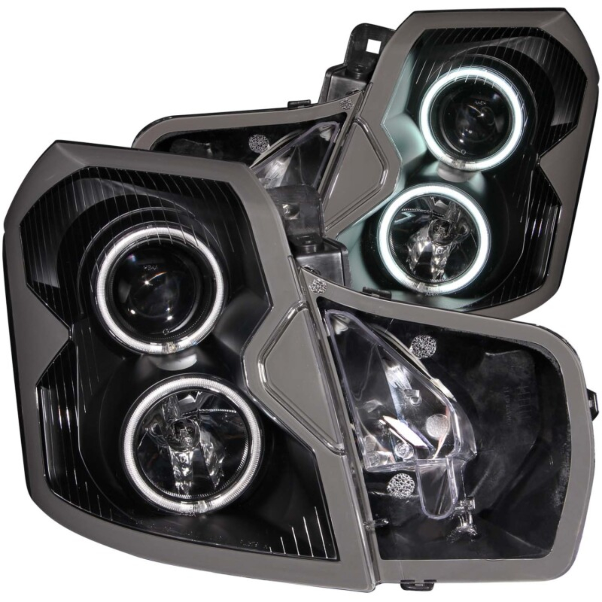 Picture of ANZO 2003-2007 Cadillac CTS Projector Headlights w/ Halo Black (CCFL)