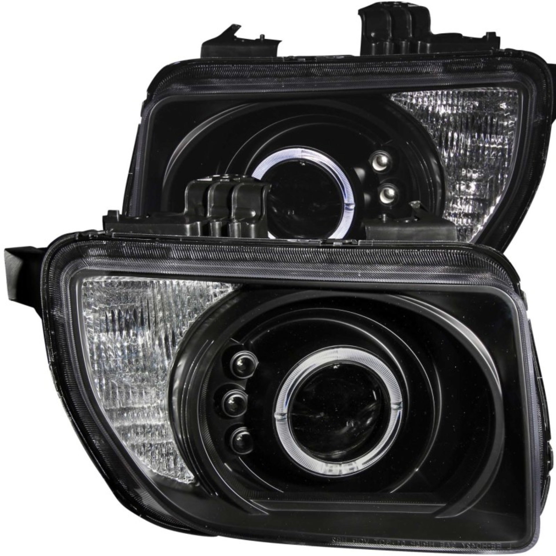 Picture of ANZO 2003-2006 Honda Element Projector Headlights w/ Halo Black