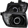 Picture of ANZO 2003-2006 Honda Element Projector Headlights w/ Halo Black