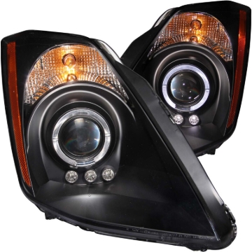 Picture of ANZO 2003-2005 Nissan 350Z Projector Headlights w/ Halo Black