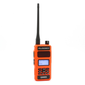 Picture of Rugged Radios GMRS Handheld Radio with NOAA Alerts - FM Radio - Safety Orange