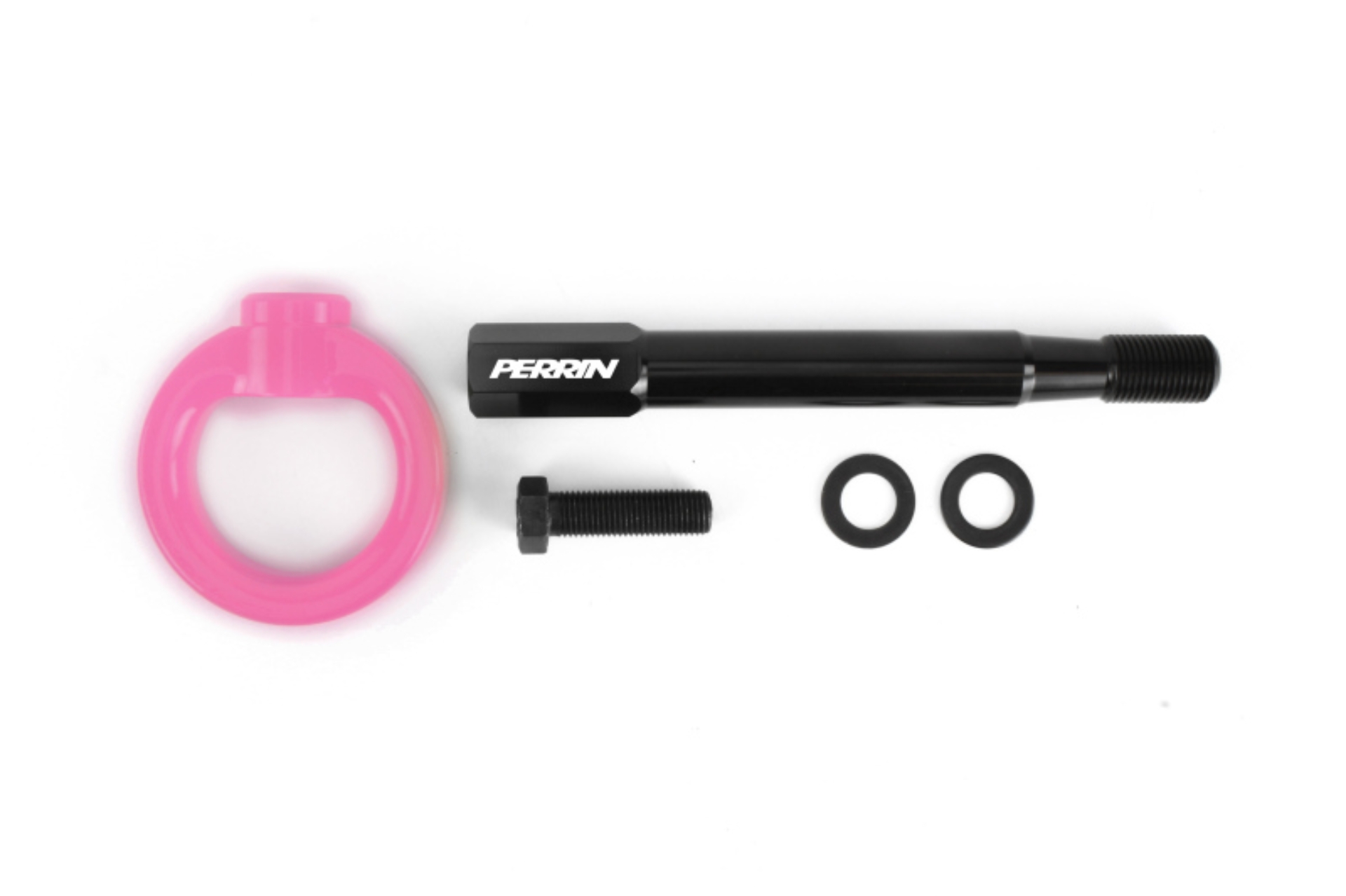 Picture of PERRIN 25-26 Subaru Forester (Bse/Ltd-Prem-Spt-Tour Incl. Hybrid/Wldrns) FR Tow Hook Kit - Hyp Pink