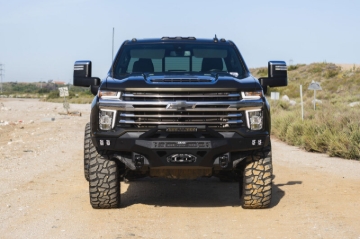 Picture of DV8 Offroad 20-23 Chevrolet Silverado 2500/3500 Spec Series Front Bumper w/ Winch