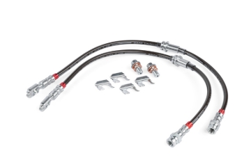 Picture of APR 15-20 Audi A3/A3 Quattro/S3/15-24 VW Golf R Braided Stainless Steel Brake Line Set - Front