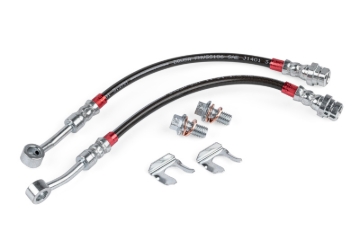 Picture of APR 17-20 Audi RS3/15-24 Volkswagen Golf R Braided Stainless Steel Brake Line Set - Rear