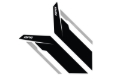 Picture of APR Sideburn Stickers - Black APR/Silver Stripe (Pair)