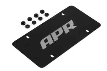 Picture of APR License Plate - Silver Logo/Black Plate