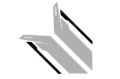 Picture of APR Sideburn Stickers - Silver APR/Black Stripe (Pair)