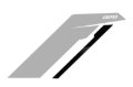 Picture of APR Sideburn Stickers - Silver APR/Black Stripe (Pair)