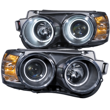 Picture of ANZO 2012-2015 Chevrolet Sonic Projector Headlights w/ Halo Black (CCFL)