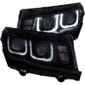 Picture of ANZO 2014-2015 Chevrolet Camaro Projector Headlights w/ U-Bar Black