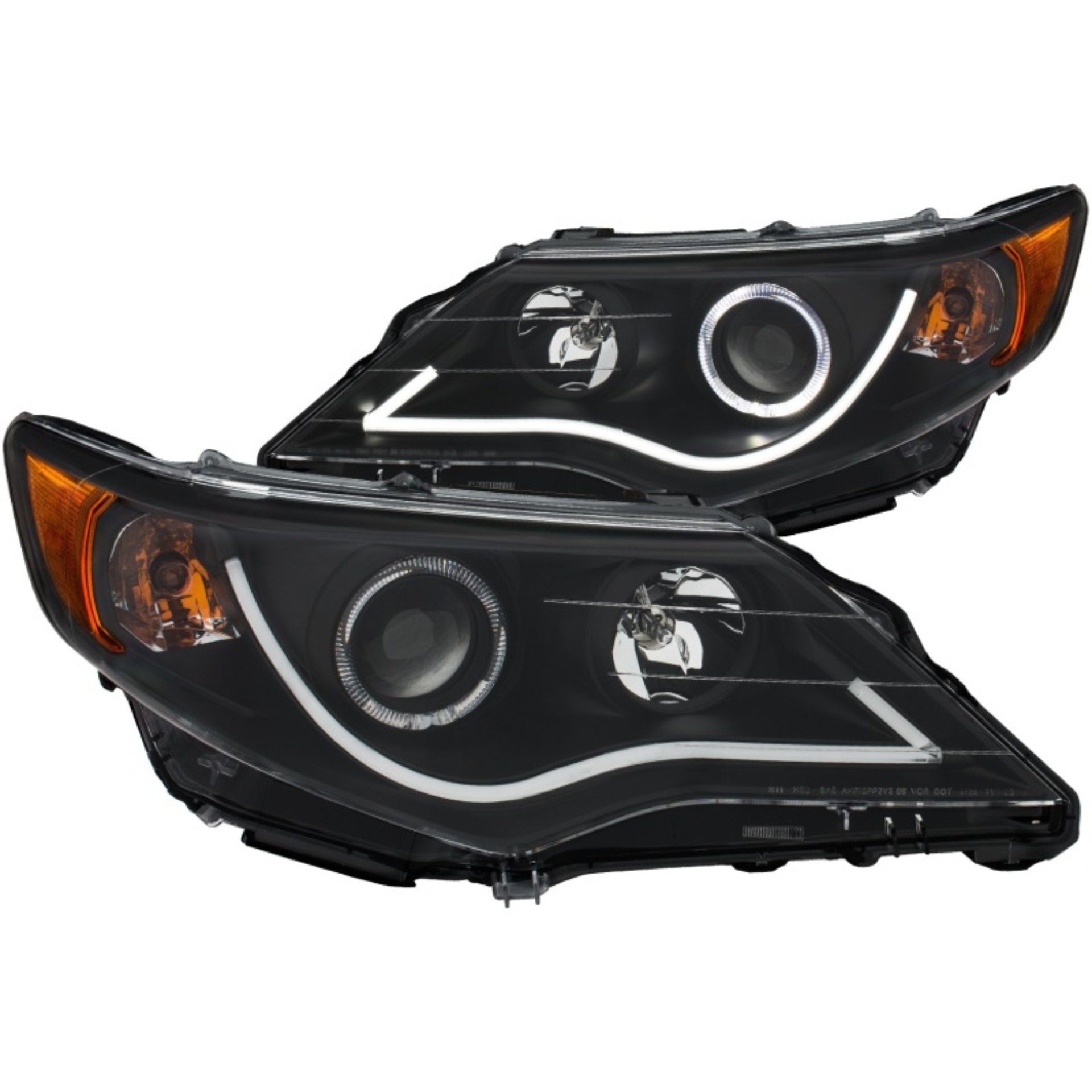 Picture of ANZO 2012-2013 Toyota Camry Projector Headlights w/ Halo Black